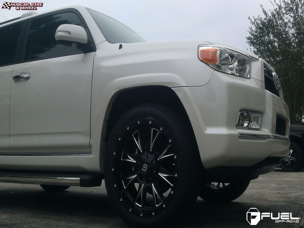 vehicle gallery/toyota 4 runner fuel throttle d513 0X0  Matte Black & Milled wheels and rims