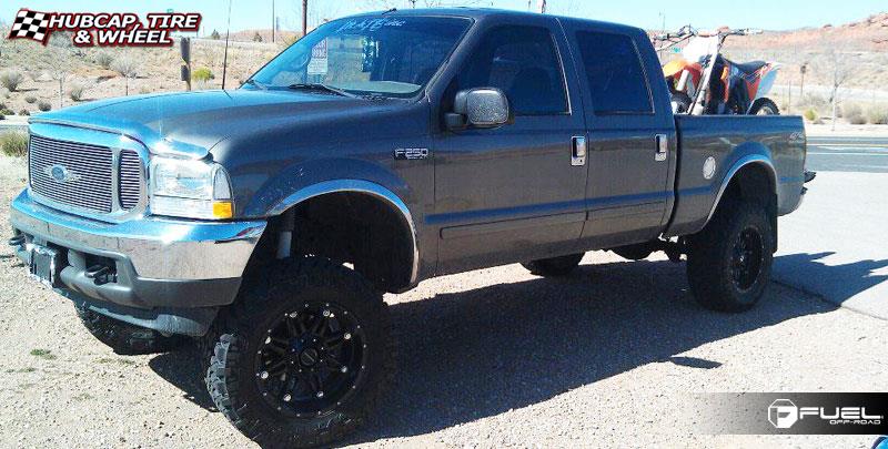 vehicle gallery/ford f 250 fuel hostage d531 22X10  Matte Black wheels and rims