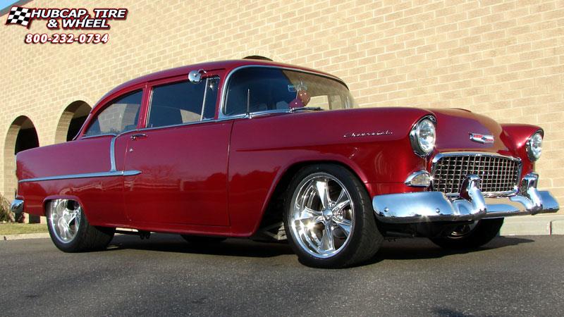 vehicle gallery/1955 chevrolet bel air foose nitrous se f300  Chrome wheels and rims