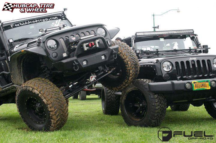 vehicle gallery/jeep wrangler fuel krank d517 0X0  Matte Black & Milled wheels and rims