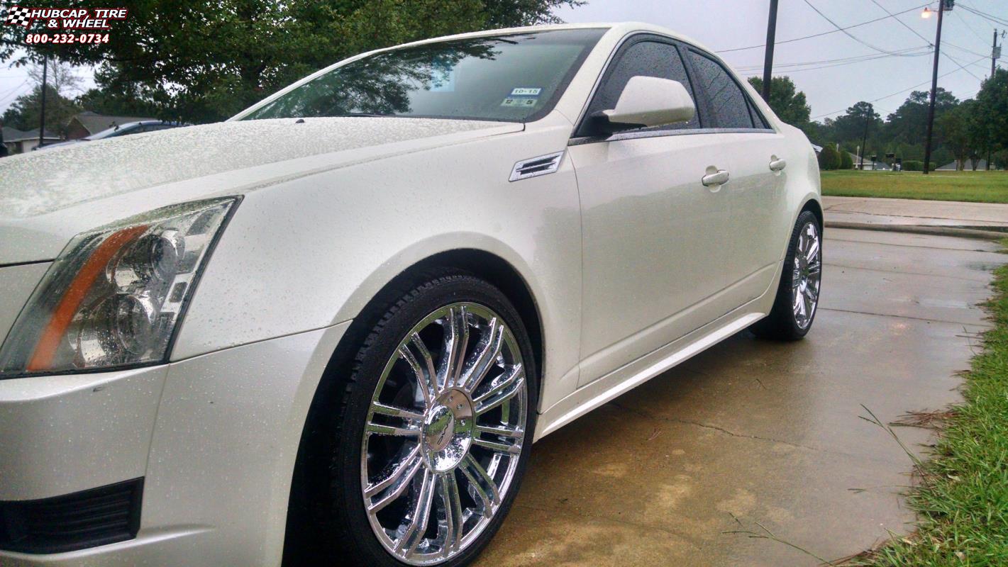 vehicle gallery/cadillac cts xd series km677 d2  Chrome wheels and rims
