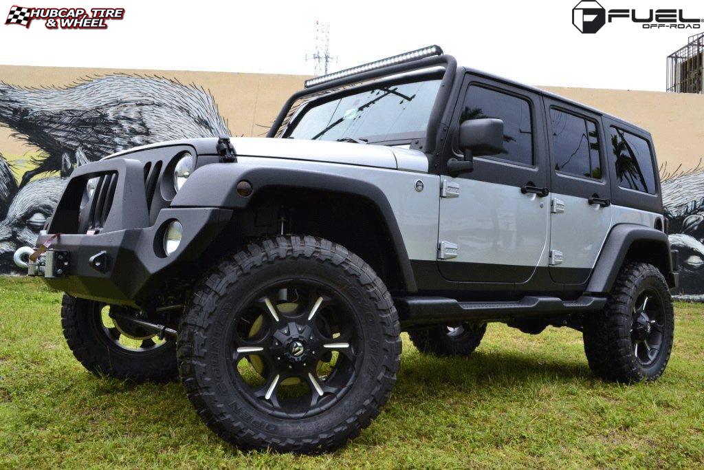 vehicle gallery/jeep wrangler fuel dune d523 0X0  Black & Milled wheels and rims