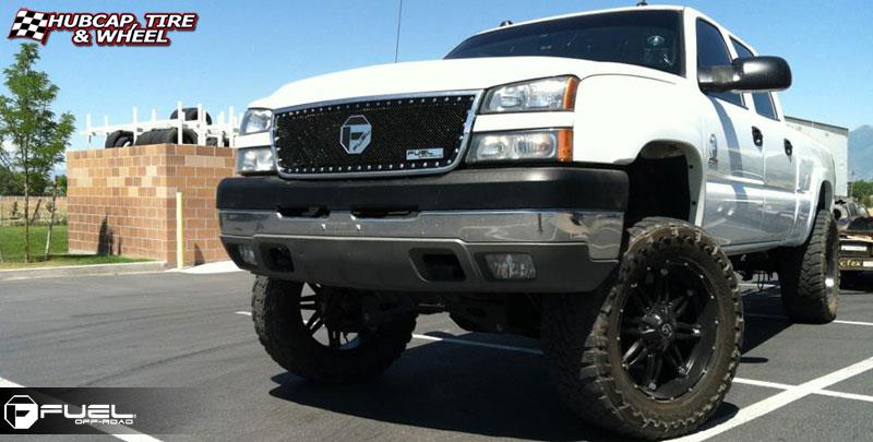 vehicle gallery/chevrolet silverado 1500 fuel hostage d531 22X10  Matte Black wheels and rims