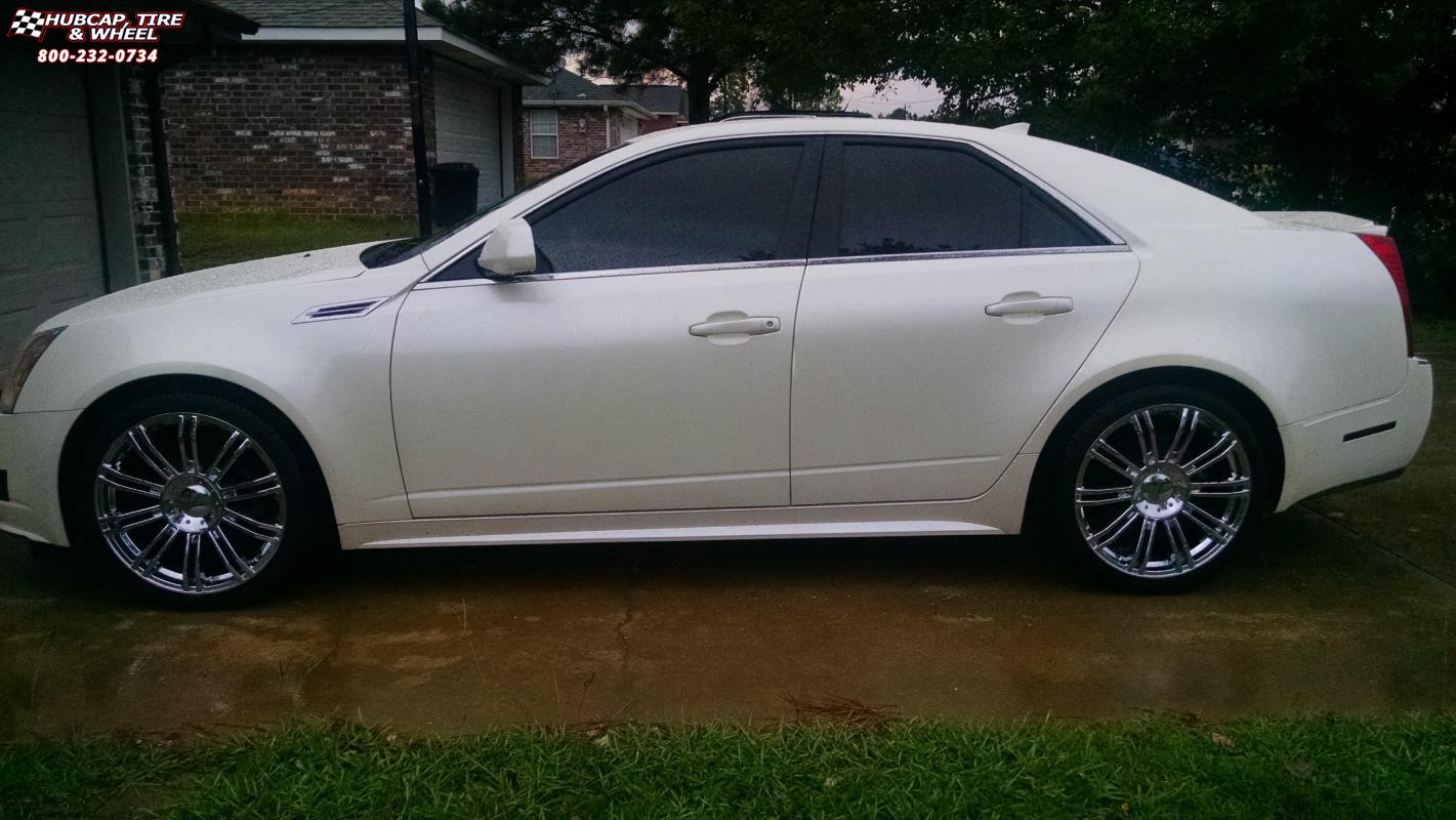 vehicle gallery/cadillac cts xd series km677 d2  Chrome wheels and rims