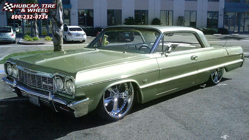 vehicle gallery/1964 chevrolet impala foose nitrous se f300  Chrome wheels and rims