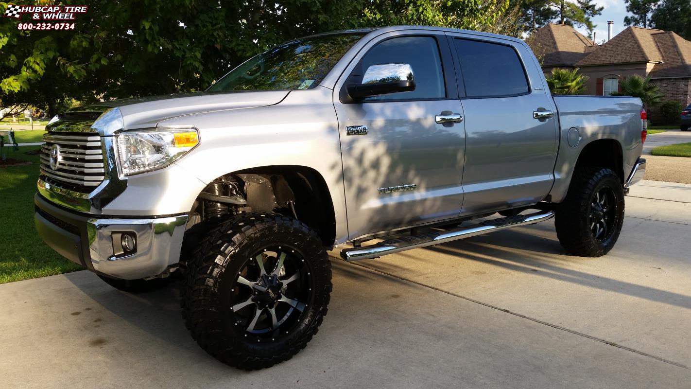 vehicle gallery/2014 toyota tundra moto metal mo970 20X12  Gloss Black Machined Face wheels and rims