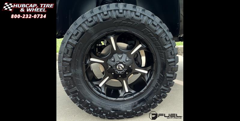 vehicle gallery/gmc sierra 1500 4wd fuel dune d523 0X0  Black & Milled wheels and rims