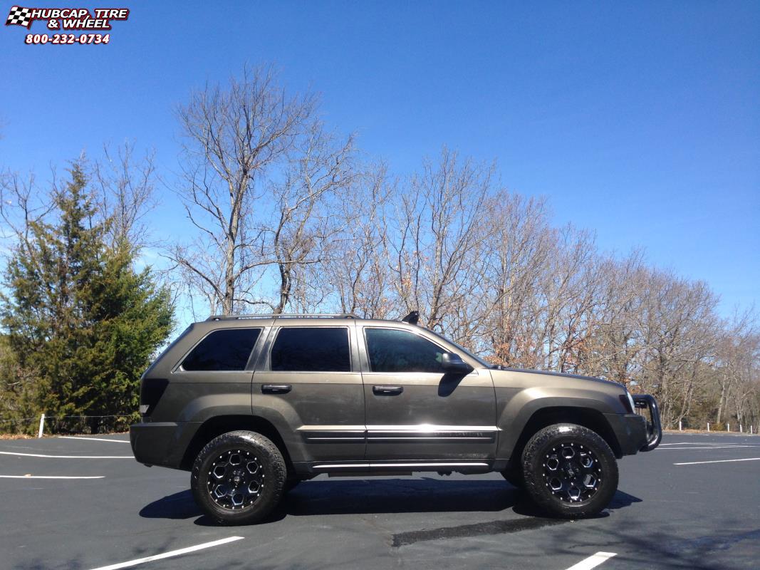vehicle gallery/jeep cherokee xd series xd813 battalion 17x9  Gloss Black Milled wheels and rims