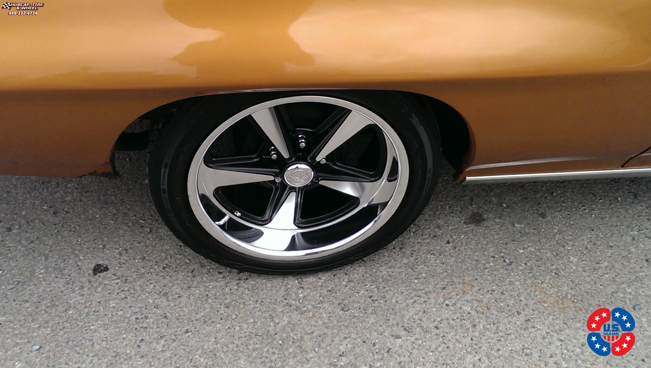 vehicle gallery/pontiac lemans us mags bandit u109 18X8  Black & Machined, Diamond Cut Lip wheels and rims