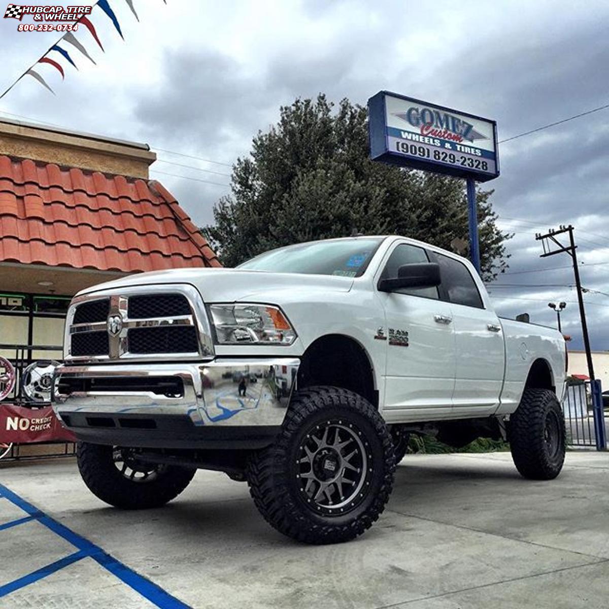 vehicle gallery/ram 2500 xd series xd127 bully x  Matte Gray and Black Ring wheels and rims