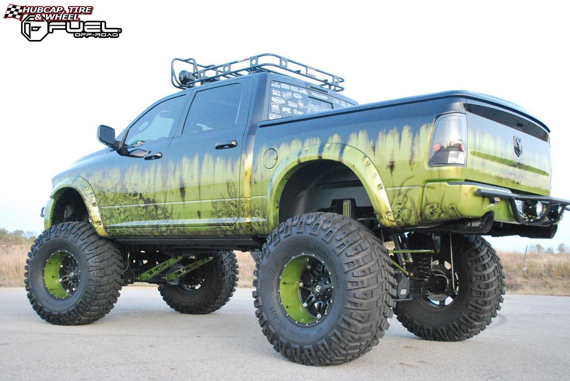 vehicle gallery/dodge ram fuel hostage d531 0X0  Matte Black wheels and rims