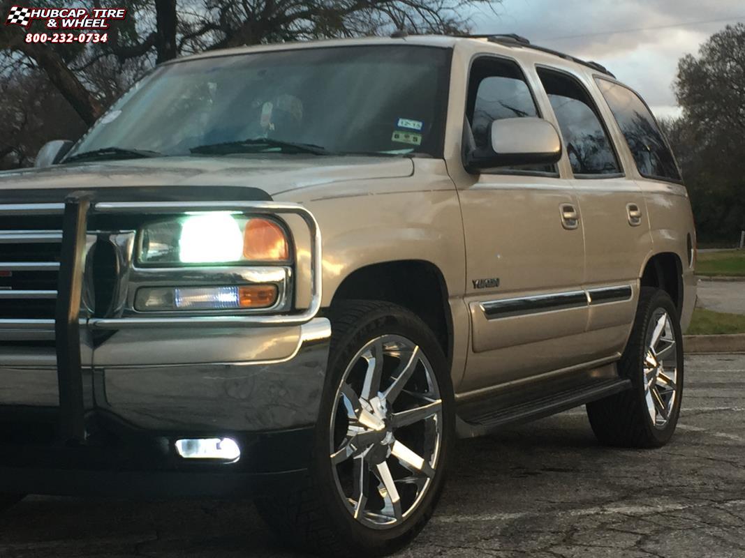 vehicle gallery/2005 gmc yukon xd series km651 slide  Chrome wheels and rims
