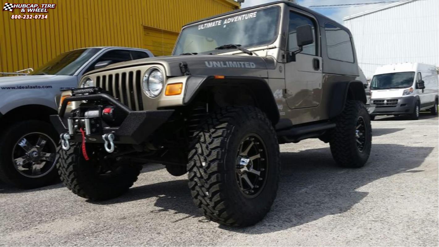 vehicle gallery/jeep wrangler xd series xd798 addict  Matte Black Machined wheels and rims