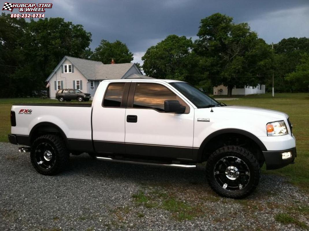 vehicle gallery/2006 ford f 150 xd series xd797 spy x  Gloss Black Machined wheels and rims