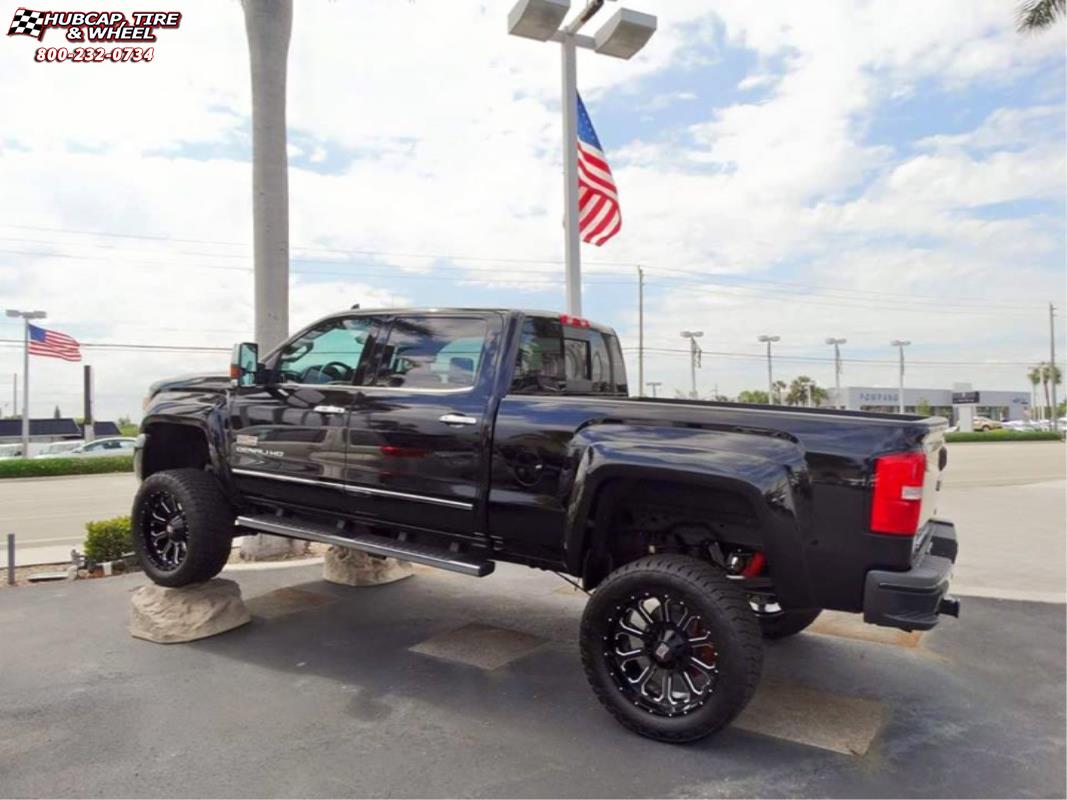 GMC Sierra 2500 HD XD Series XD806 Bomb Wheels Gloss Black Milled
