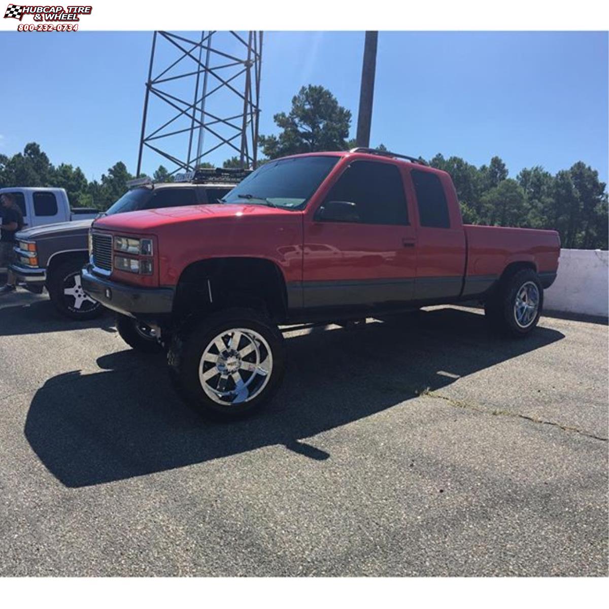 vehicle gallery/chevrolet silverado 1500 moto metal mo962  Chrome wheels and rims