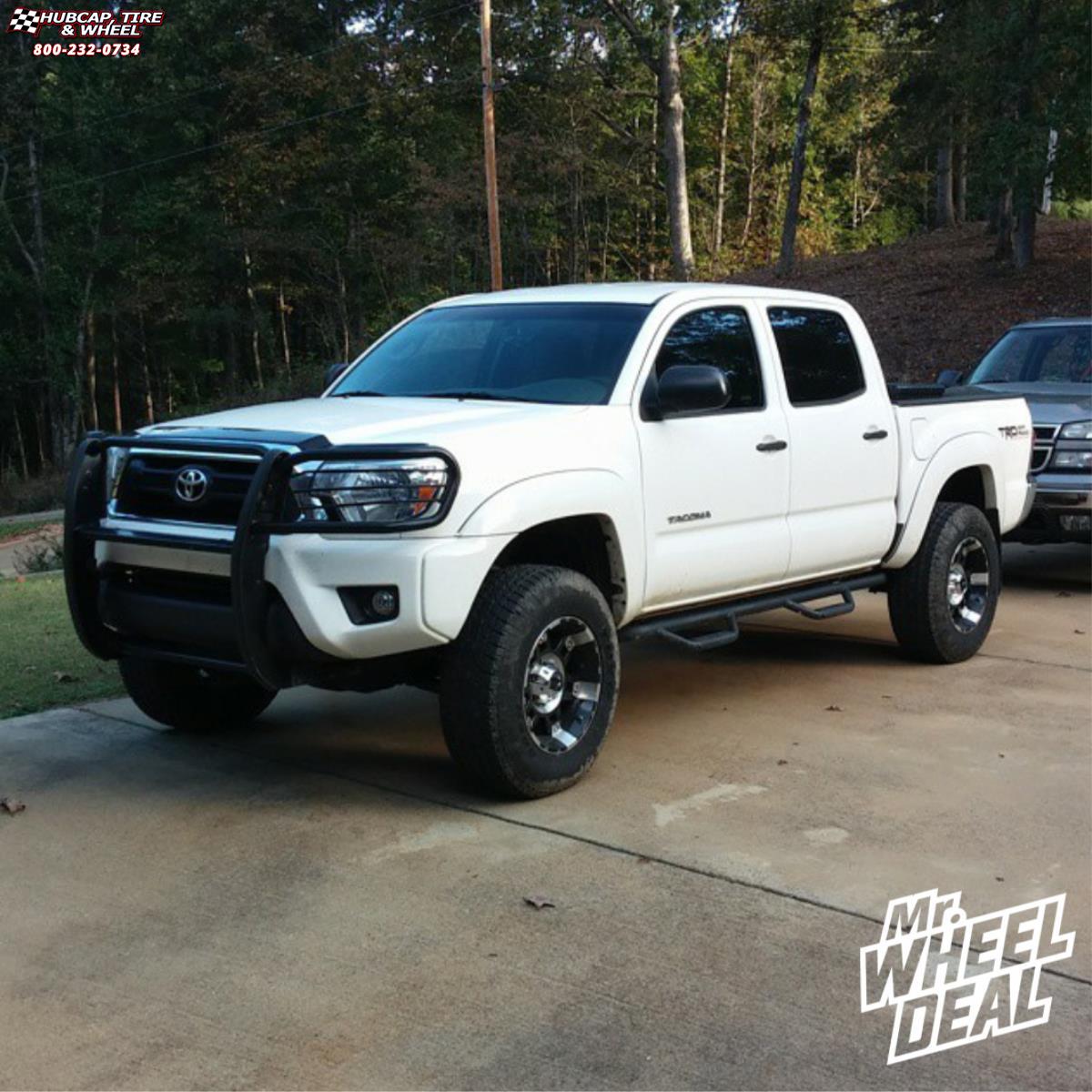 vehicle gallery/2009 toyota tacoma xd series xd797 spy 17x9  Gloss Black Machined wheels and rims