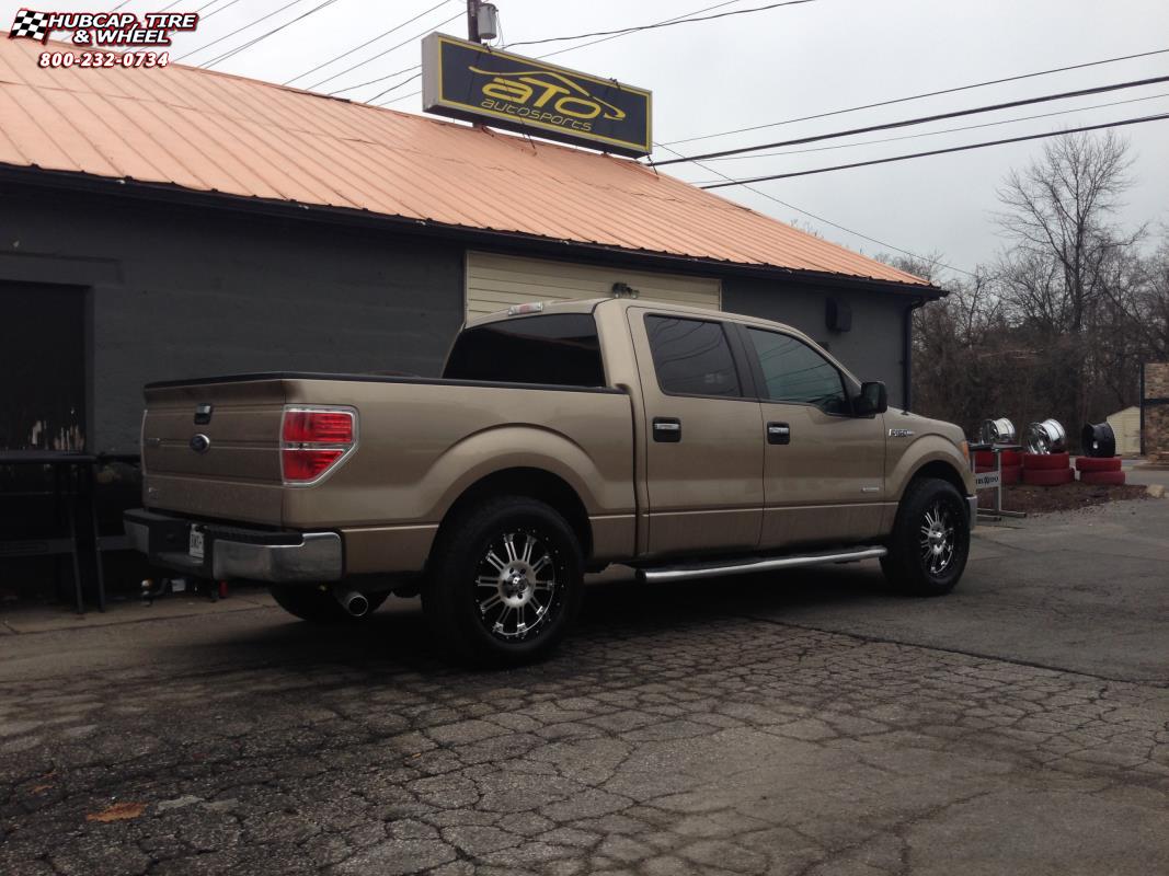 vehicle gallery/ford f 150 xd series xd795 hoss x  Gloss Black Machined wheels and rims