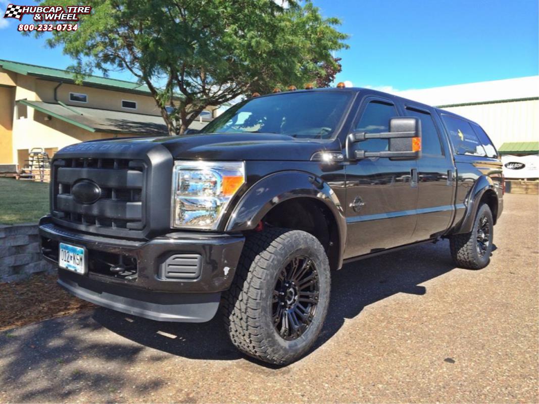vehicle gallery/ford f 250 xd series xd810 brigade  Black wheels and rims