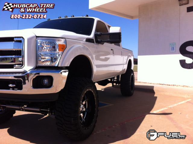 vehicle gallery/ford f 250 fuel maverick d260 0X0  Chrome with Gloss Black Lip wheels and rims