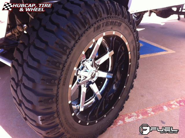 vehicle gallery/ford f 250 fuel maverick d260 0X0  Chrome with Gloss Black Lip wheels and rims