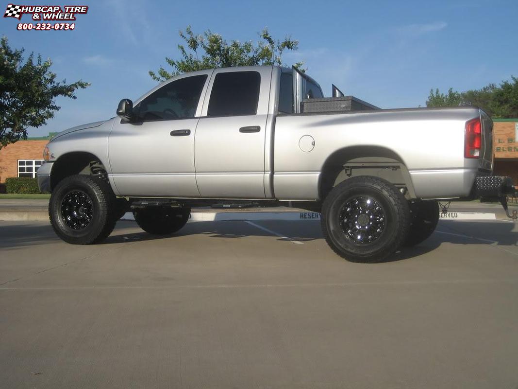 vehicle gallery/2004 ram 1500 xd series xd795 hoss x  Gloss Black wheels and rims