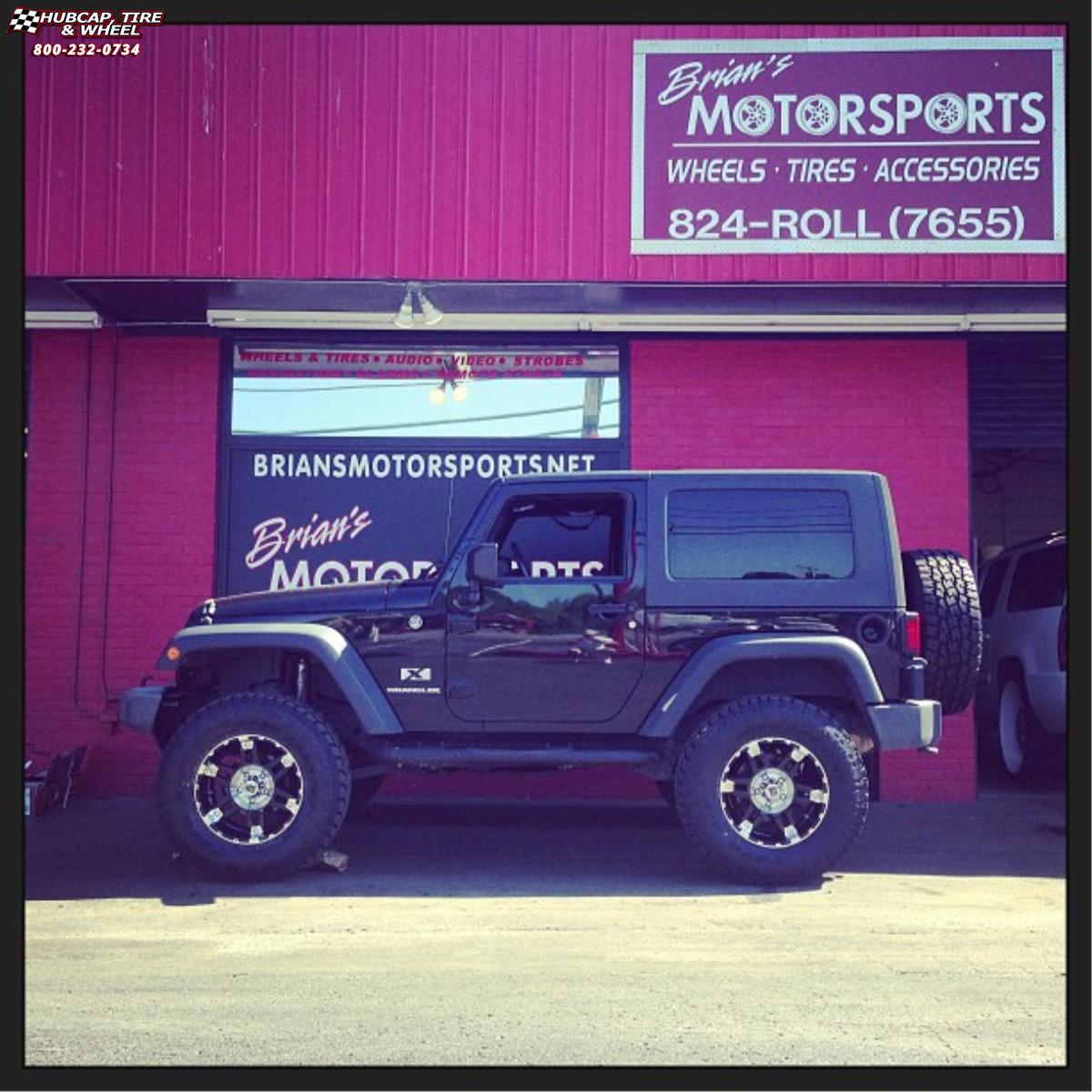 vehicle gallery/jeep wrangler xd series xd797 spy x  Gloss Black Machined wheels and rims