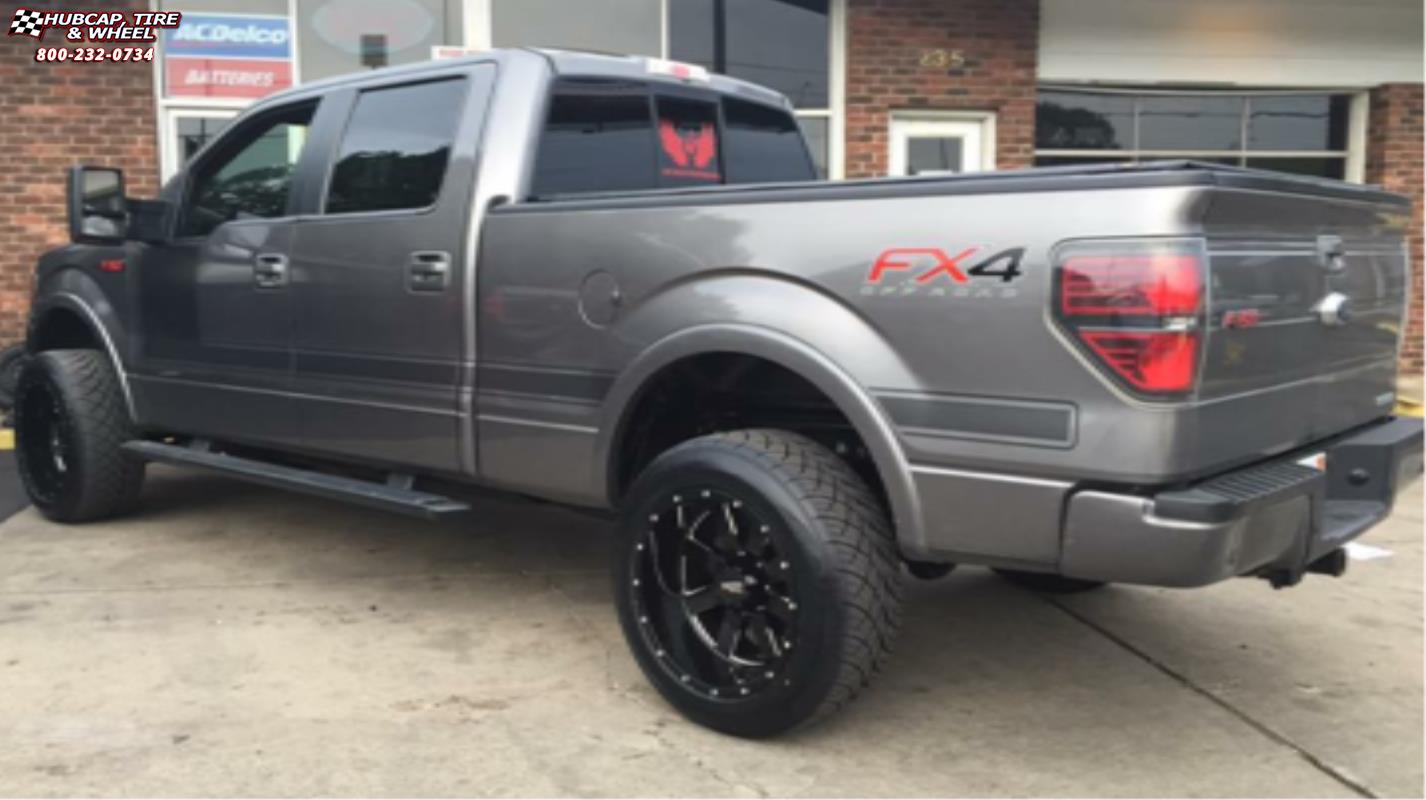 vehicle gallery/2012 ford f 150 moto metal mo962 20x12  Gloss Black & Milled wheels and rims