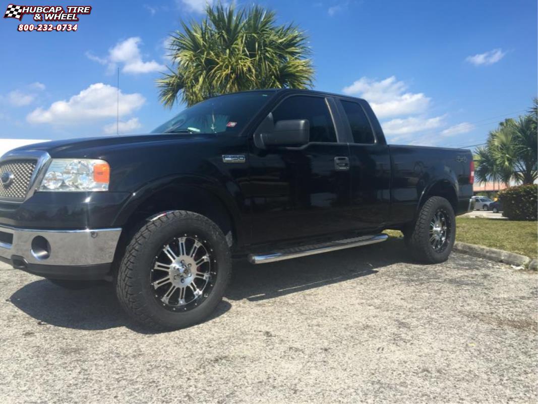vehicle gallery/ford f 150 xd series xd795 hoss x  Gloss Black Machined wheels and rims