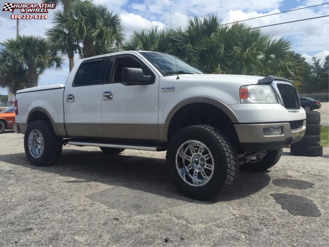 vehicle gallery/ford f 150 xd series xd809 riot x  Chrome wheels and rims