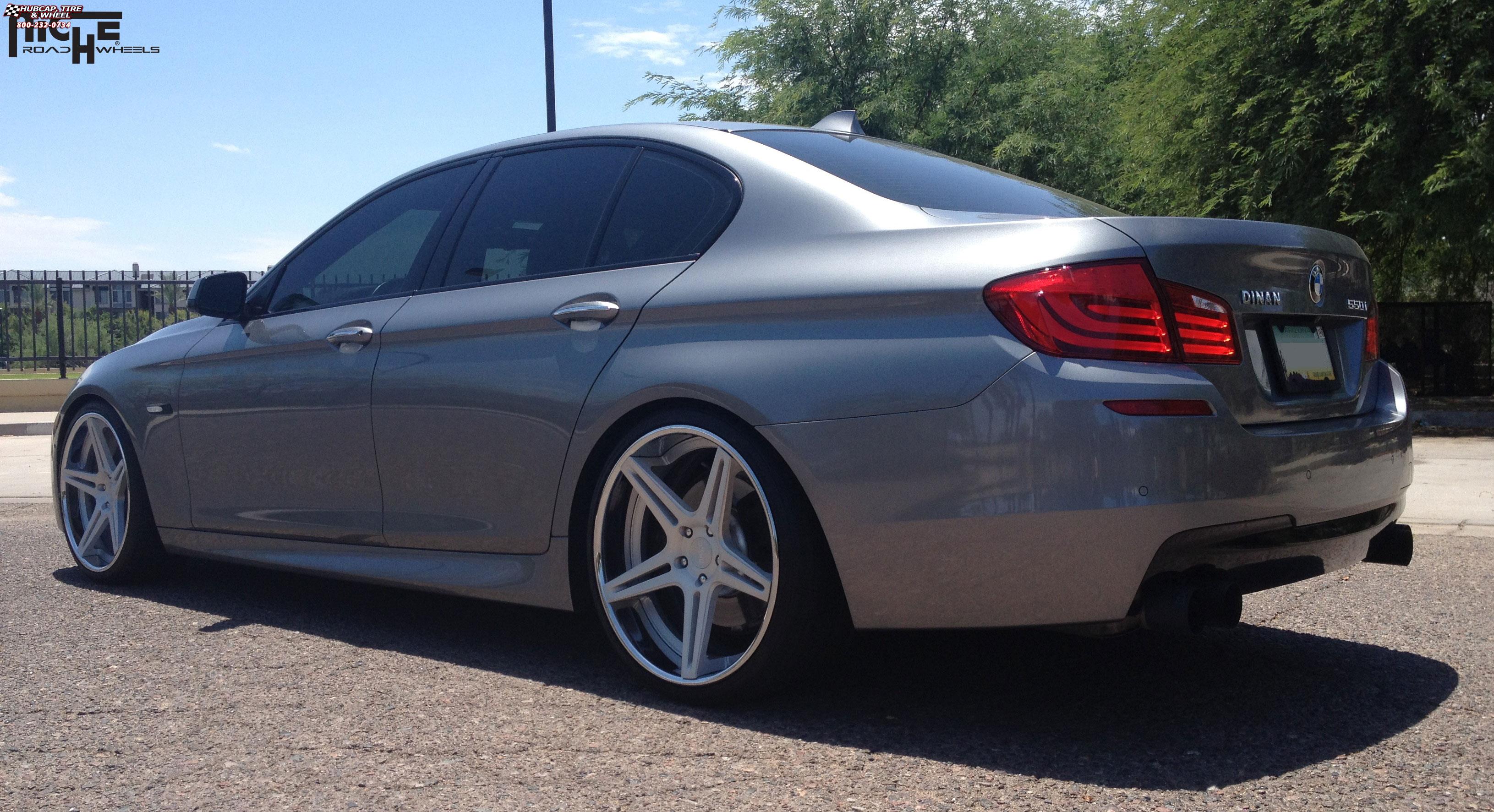 vehicle gallery/bmw 550i m sport package niche sportiva 21x9  Brushed | Hi Luster Polished Lip wheels and rims