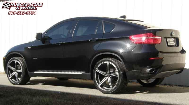 vehicle gallery/2009 bmw x6 foose speed f136  Black  Machined wheels and rims