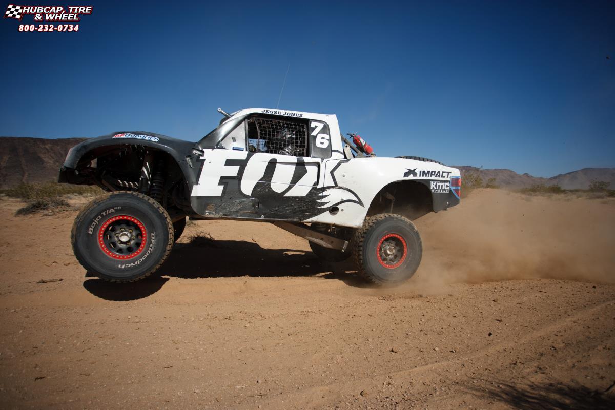 vehicle gallery/ford f 150 raptor xd series xd222 enduro beadlock x  Black and Red wheels and rims