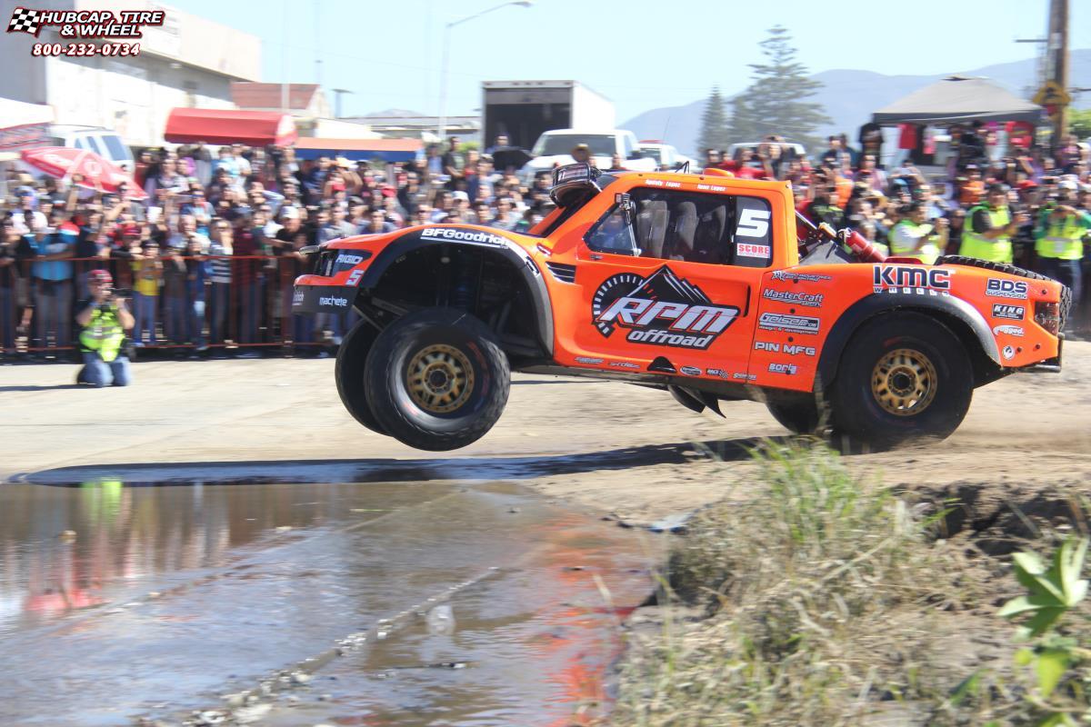 vehicle gallery/ford f150 raptor xd series xd128 machete x  Gold wheels and rims