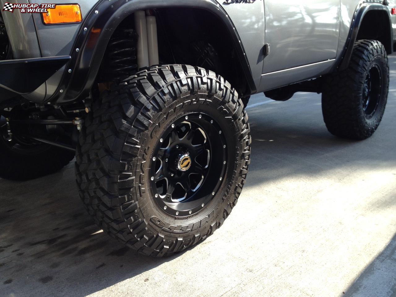 Ford Bronco Fuel Boost D534 Wheels Matte Black & Milled