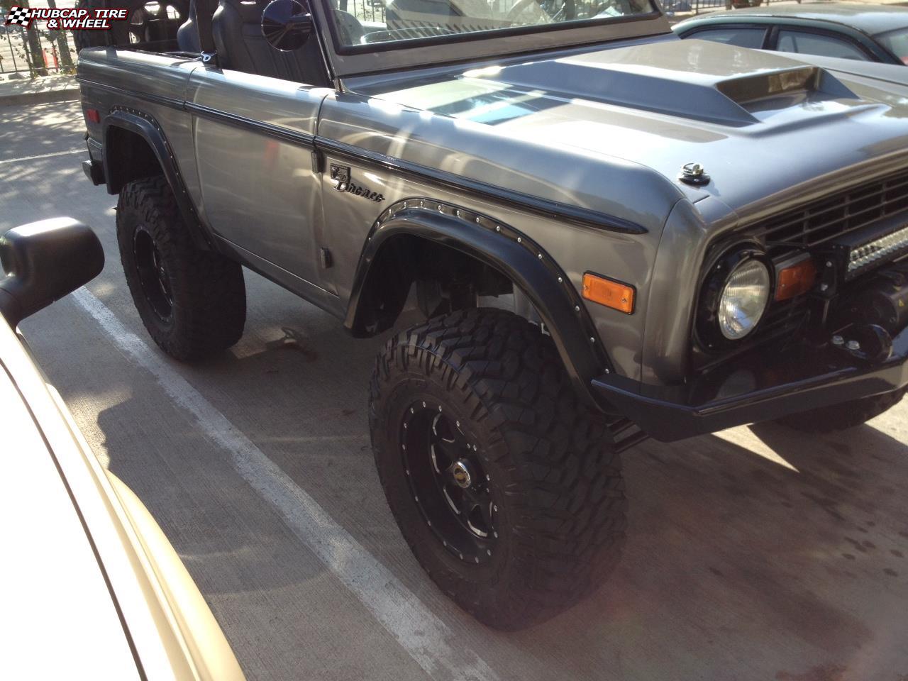 vehicle gallery/ford bronco fuel boost d534 17X9  Matte Black & Milled wheels and rims