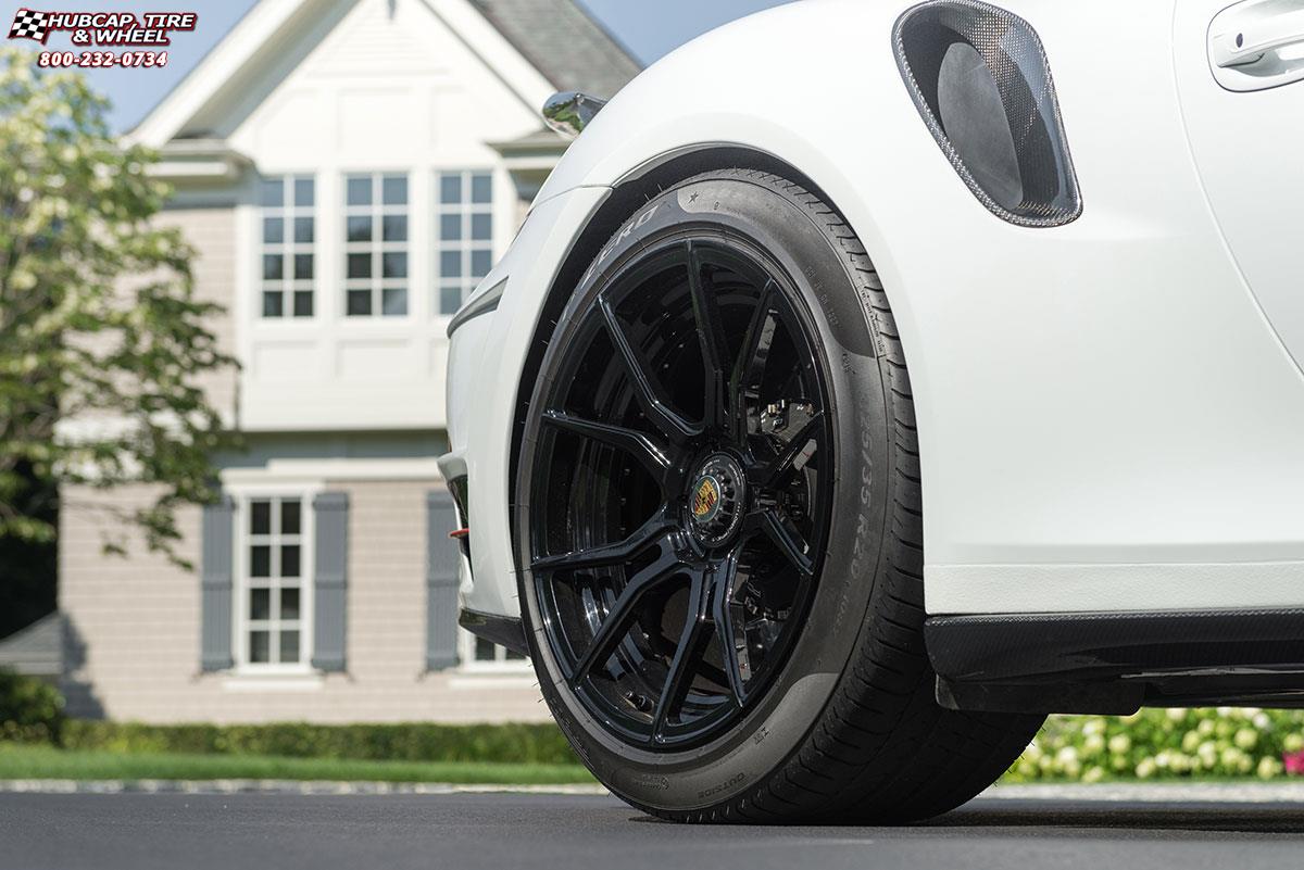 vehicle gallery/porsche 911 niche ascari 20x9  Gloss Black wheels and rims