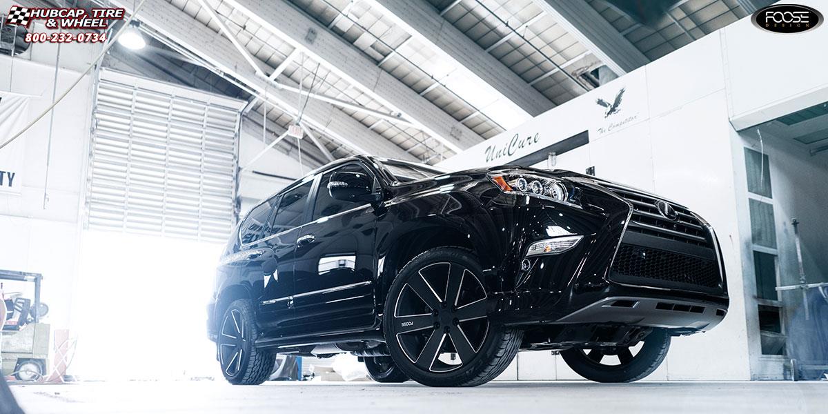 vehicle gallery/1900 lexus gx470 foose switch f158  Black  Milled wheels and rims