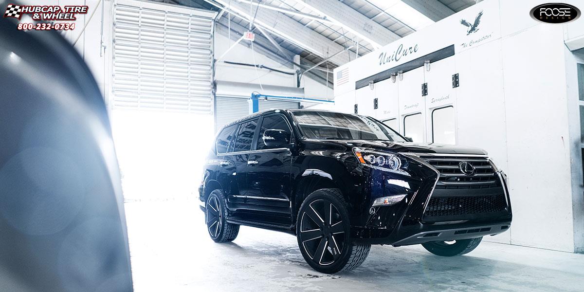 vehicle gallery/1900 lexus gx470 foose switch f158  Black  Milled wheels and rims