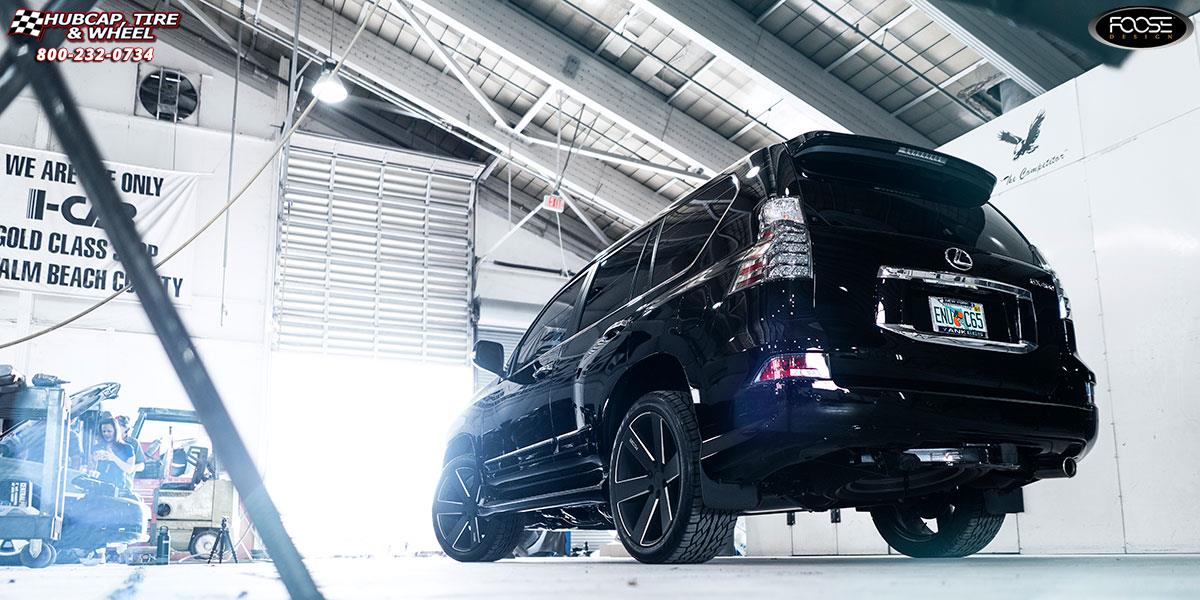 vehicle gallery/1900 lexus gx470 foose switch f158  Black  Milled wheels and rims