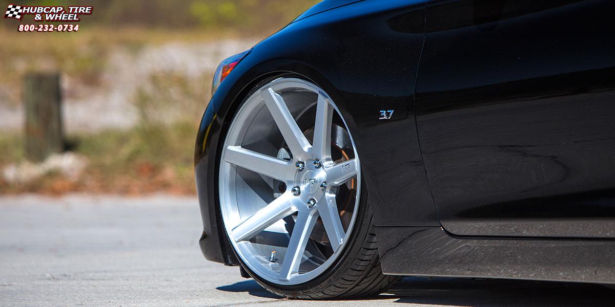 vehicle gallery/infiniti q50 niche verona m151 20x105  Brushed Silver wheels and rims