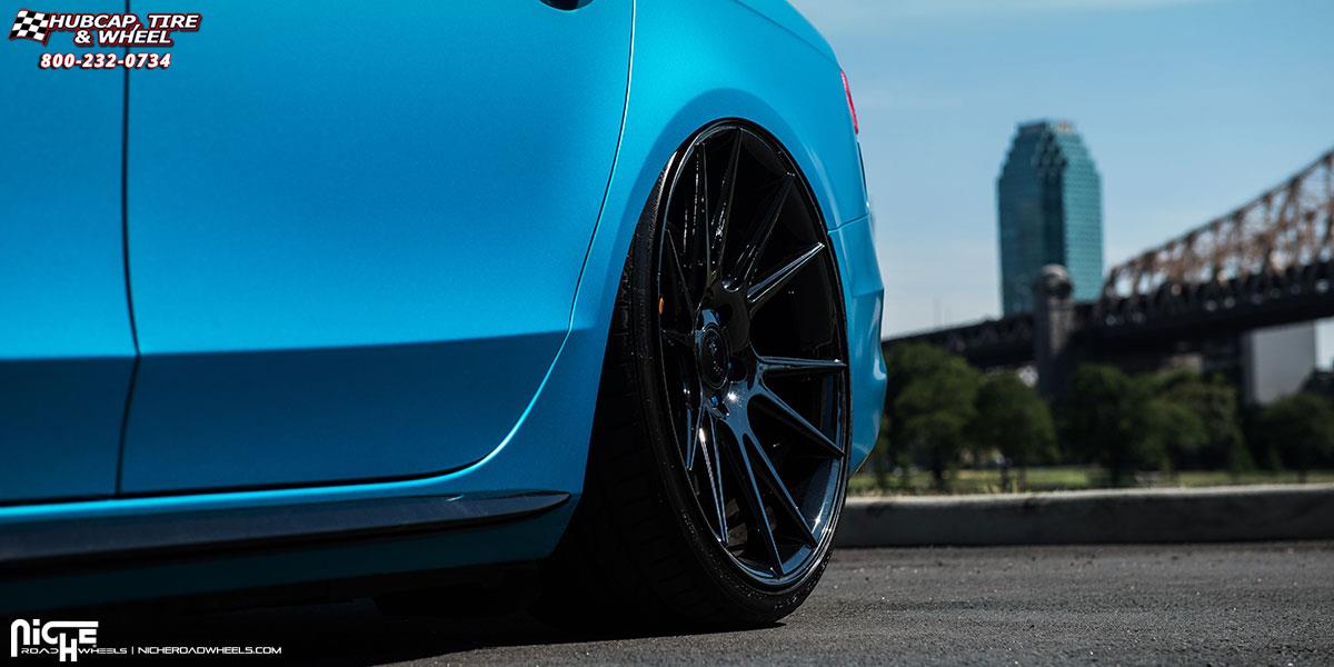 vehicle gallery/audi s4 niche vicenza m154 20x10  Black Chrome wheels and rims