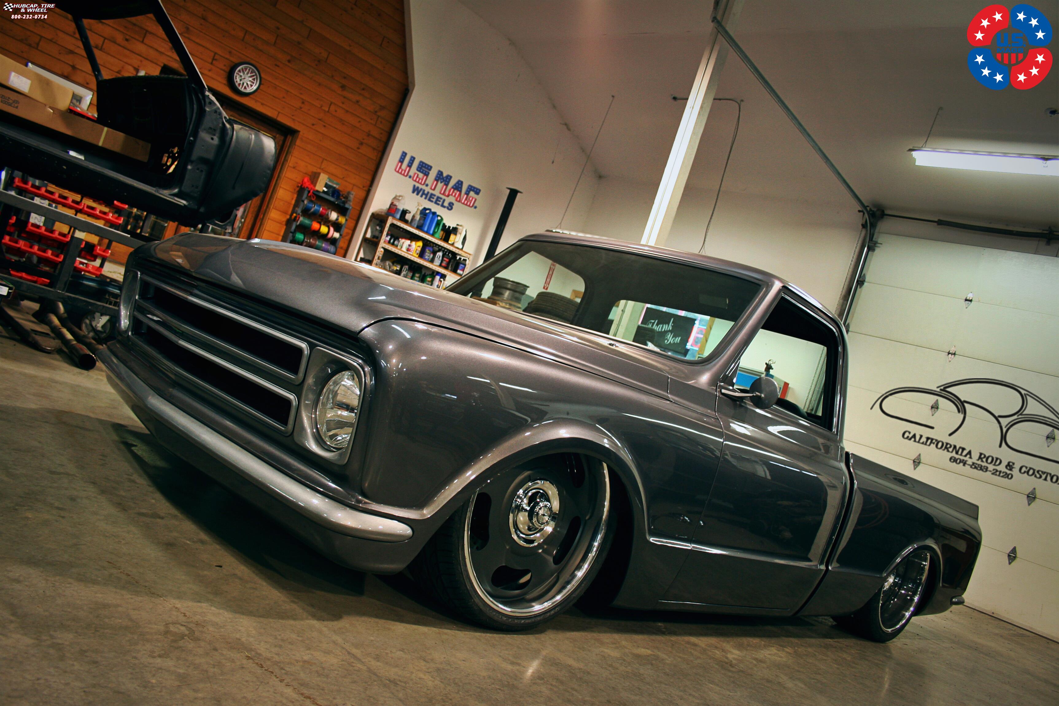 vehicle gallery/chevrolet c10 us mags big slot u600 0X0  Matte Grey wheels and rims