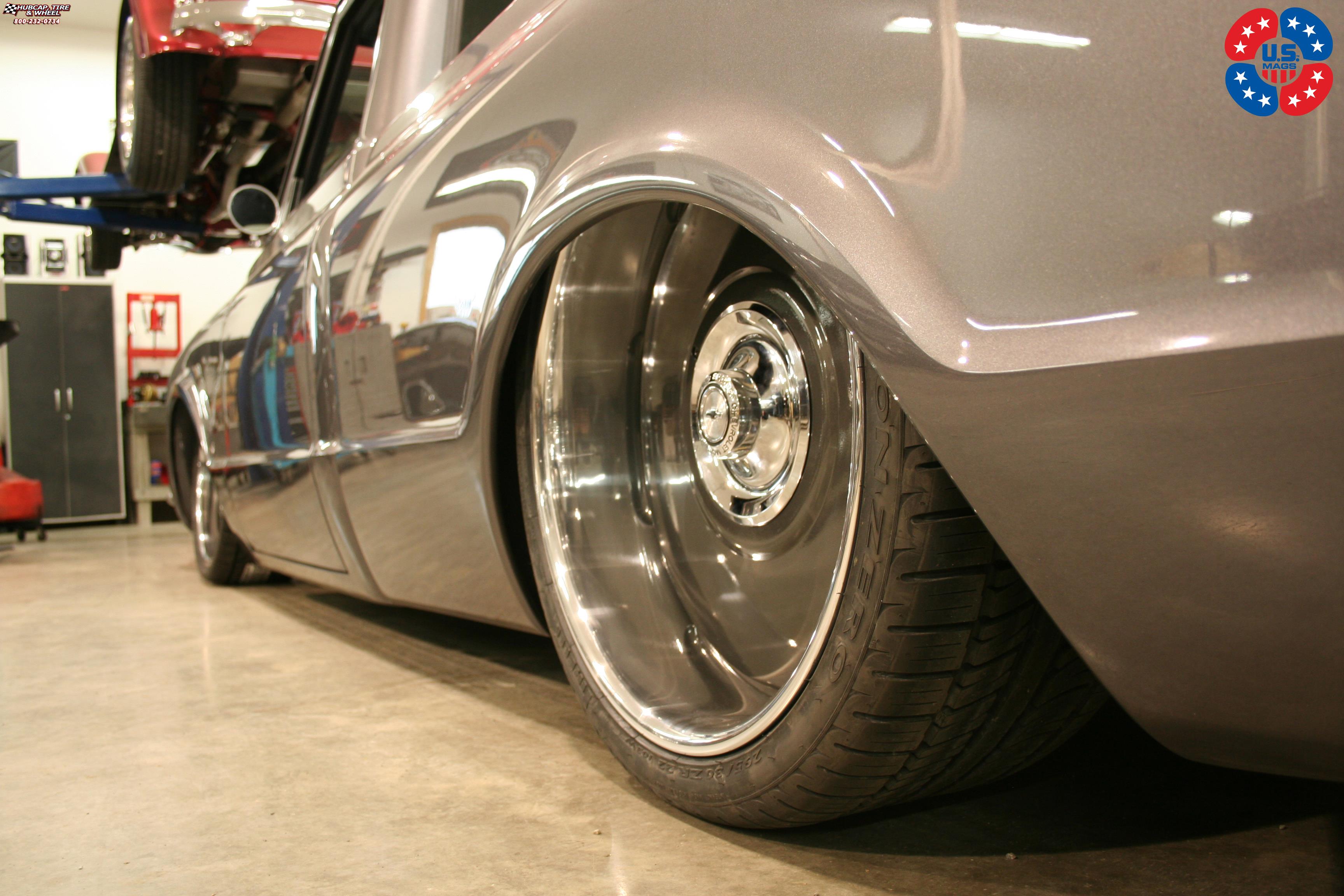 vehicle gallery/chevrolet c10 us mags plain jane u601 0X0  Gloss Grey w/ Chevy Rally Cap wheels and rims