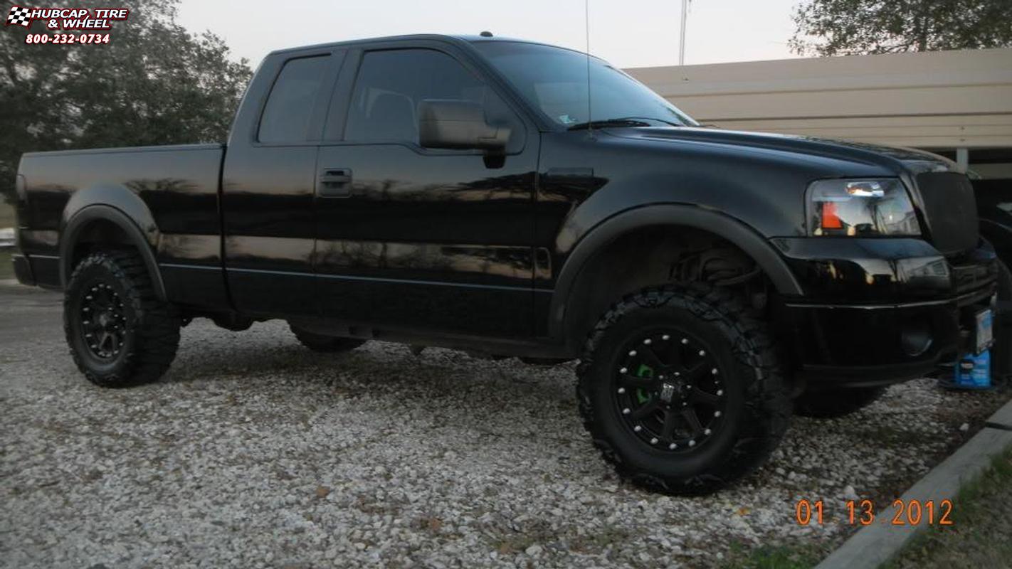 vehicle gallery/2006 ford f 150 xd series xd798 addict  Matte Black wheels and rims