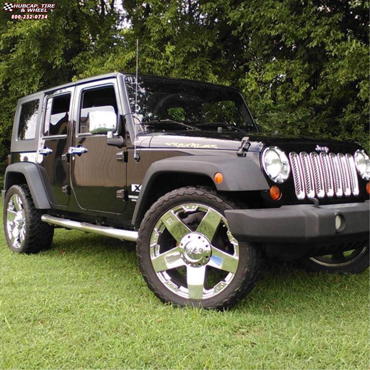 vehicle gallery/jeep wrangler xd series xd775 rockstar x  Chrome wheels and rims