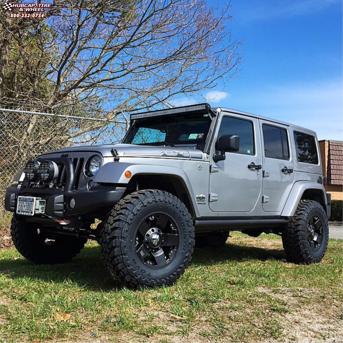 vehicle gallery/jeep wrangler xd series xd775 rockstar x  Matte Black wheels and rims