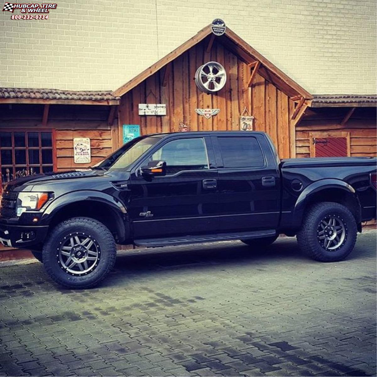 vehicle gallery/ford f 150 ranger xd series xd128 machete x  Matte Gray Black Ring wheels and rims