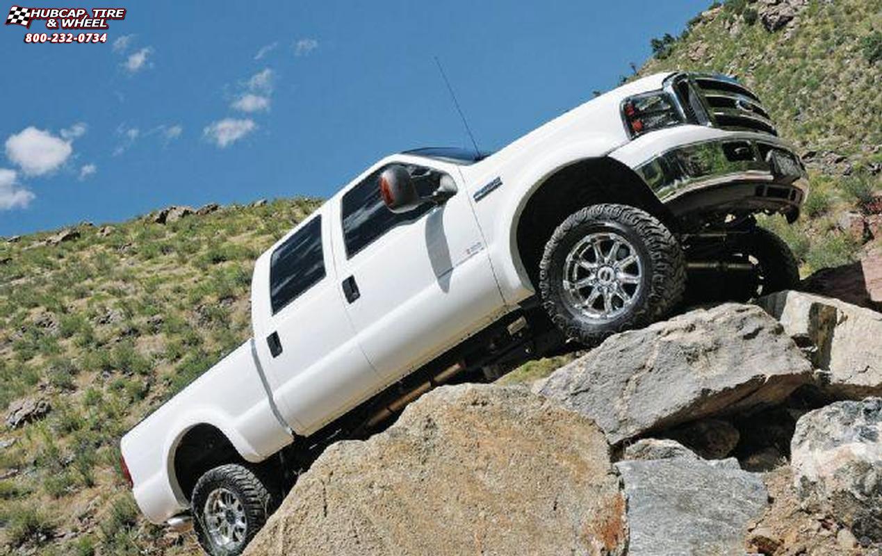 vehicle gallery/2007 ford f 250 xd series xd779 badlands 18x  Chrome wheels and rims