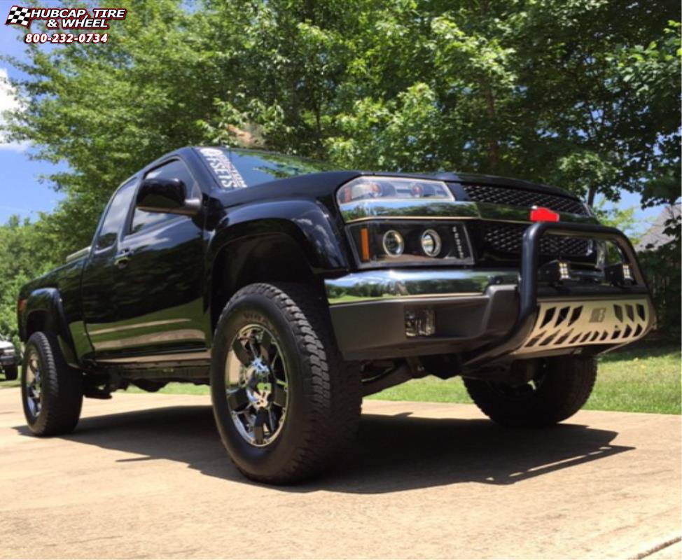 vehicle gallery/chevrolet silverado 1500 xd series xd811 rockstar 2  Chrome Black Inserts wheels and rims